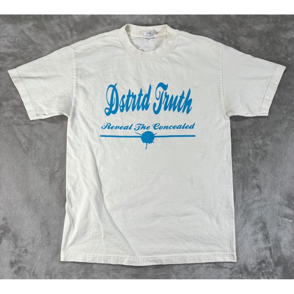 Alstyle Dstrtd Truth Graphic Tee Women M White Excellent Streetwear Reveal Shirt